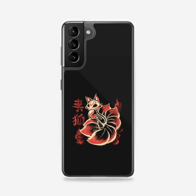 Ghost Kitsune-Samsung-Snap-Phone Case-ricolaa