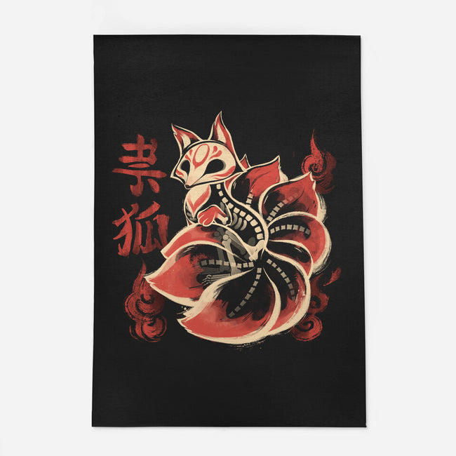 Ghost Kitsune-None-Indoor-Rug-ricolaa