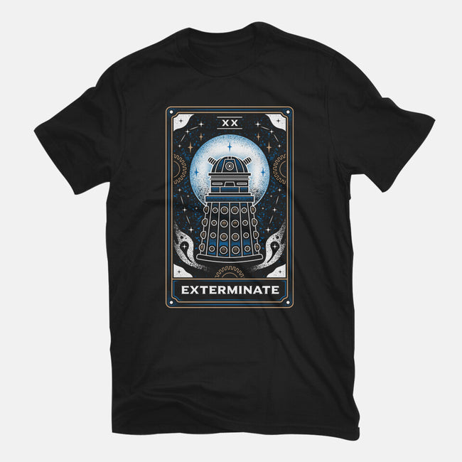 Exterminate Tarot Card-Womens-Fitted-Tee-Logozaste