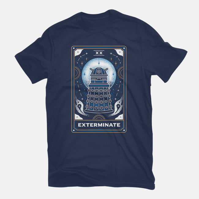 Exterminate Tarot Card-Womens-Basic-Tee-Logozaste