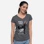 Rebel Girl-Womens-V-Neck-Tee-zascanauta