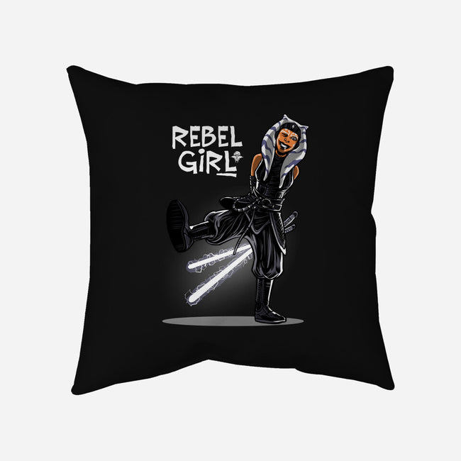 Rebel Girl-None-Removable Cover-Throw Pillow-zascanauta