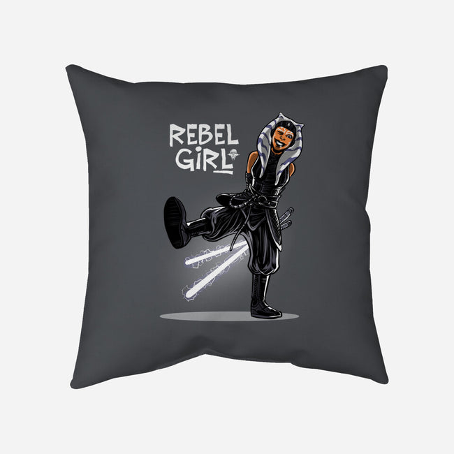 Rebel Girl-None-Removable Cover-Throw Pillow-zascanauta