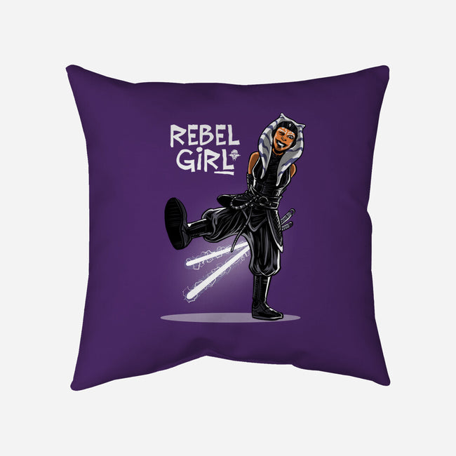 Rebel Girl-None-Removable Cover-Throw Pillow-zascanauta