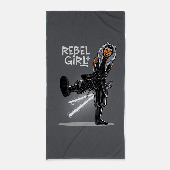 Rebel Girl-None-Beach-Towel-zascanauta