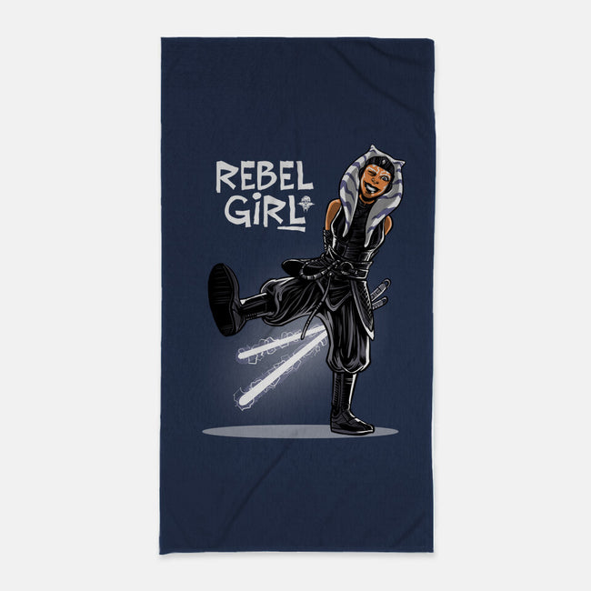 Rebel Girl-None-Beach-Towel-zascanauta