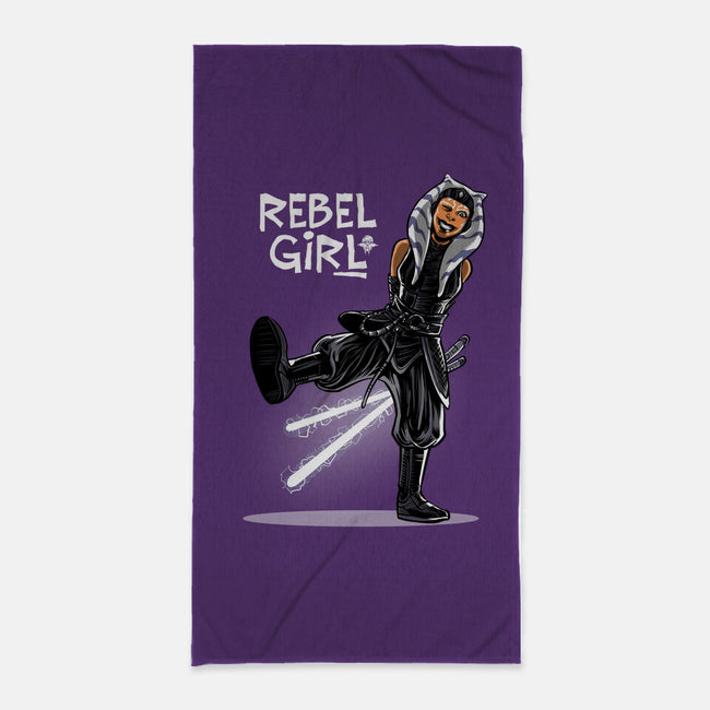 Rebel Girl-None-Beach-Towel-zascanauta