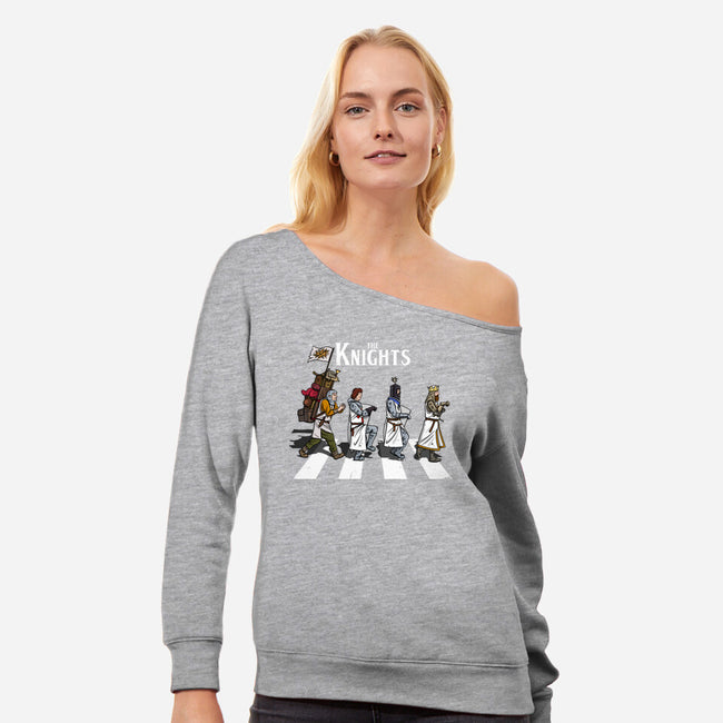 The Knights-Womens-Off Shoulder-Sweatshirt-drbutler