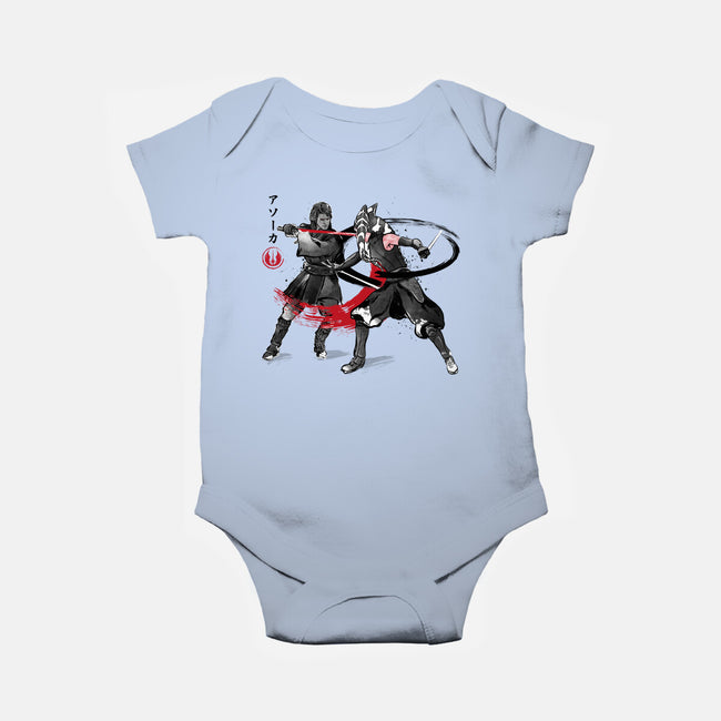 The Final Lesson Sumi-e-Baby-Basic-Onesie-DrMonekers