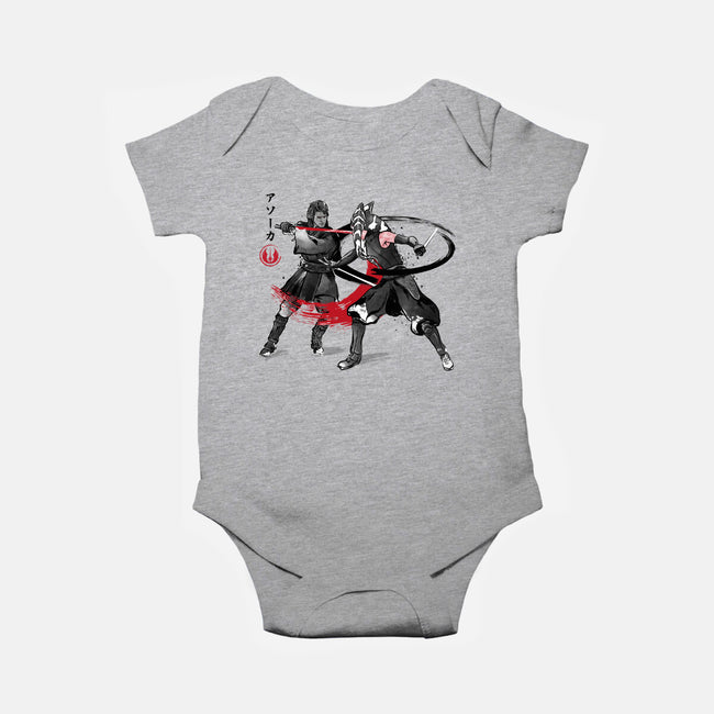 The Final Lesson Sumi-e-Baby-Basic-Onesie-DrMonekers