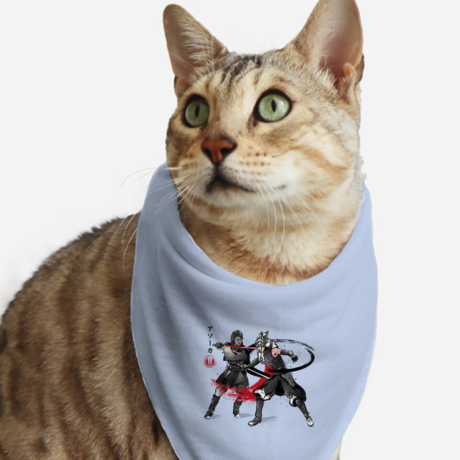 The Final Lesson Sumi-e-Cat-Bandana-Pet Collar-DrMonekers