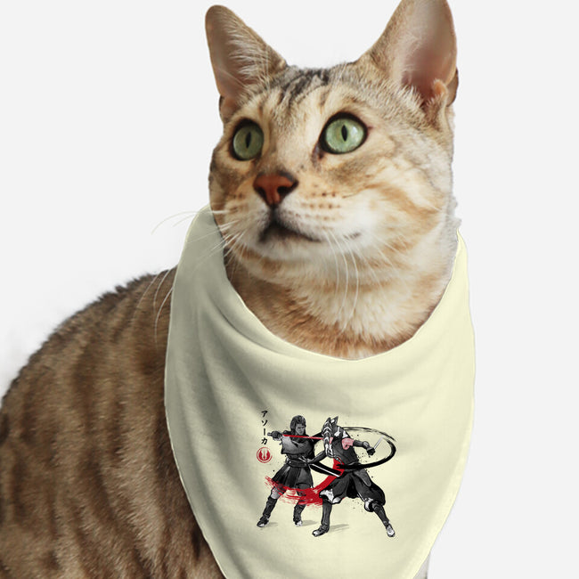 The Final Lesson Sumi-e-Cat-Bandana-Pet Collar-DrMonekers