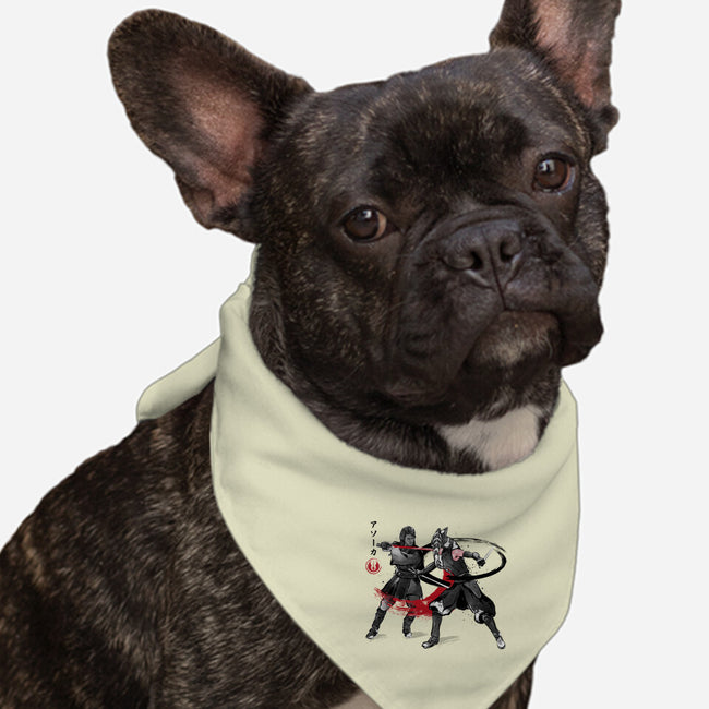 The Final Lesson Sumi-e-Dog-Bandana-Pet Collar-DrMonekers