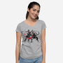 The Final Lesson Sumi-e-Womens-V-Neck-Tee-DrMonekers