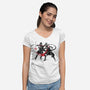 The Final Lesson Sumi-e-Womens-V-Neck-Tee-DrMonekers