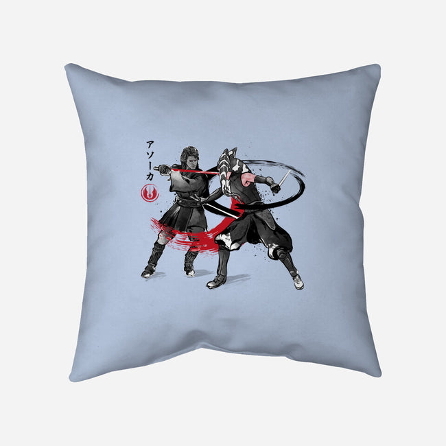 The Final Lesson Sumi-e-None-Removable Cover-Throw Pillow-DrMonekers