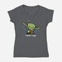 Hello Child-Womens-V-Neck-Tee-Boggs Nicolas