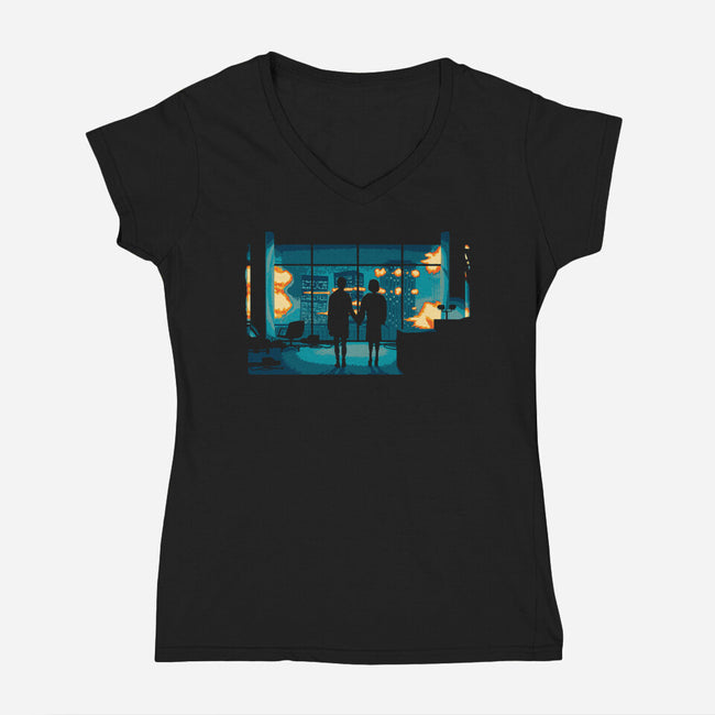 Explosion-Womens-V-Neck-Tee-dalethesk8er