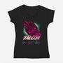 Falcon Technical Specs-Womens-V-Neck-Tee-Tronyx79