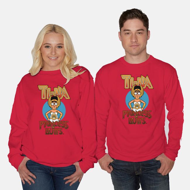 Princess Of Butts-Unisex-Crew Neck-Sweatshirt-Boggs Nicolas