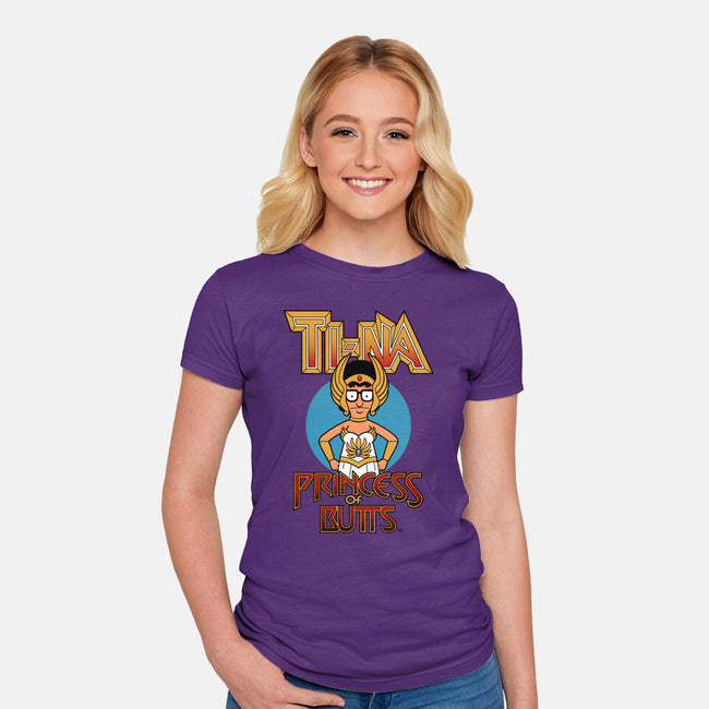 Princess Of Butts-Womens-Fitted-Tee-Boggs Nicolas