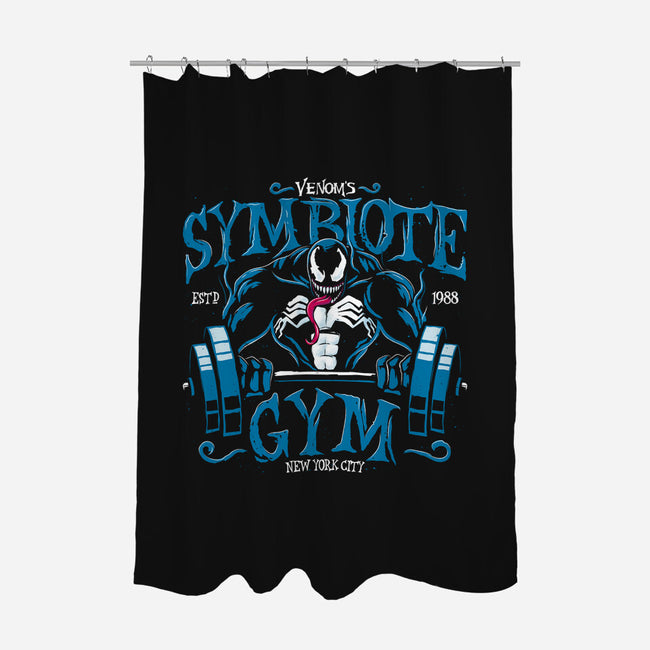 Symbiote V Gym-None-Polyester-Shower Curtain-teesgeex