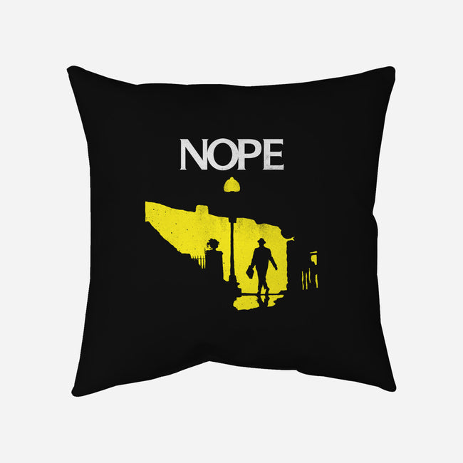 Possessed Nope-None-Non-Removable Cover w Insert-Throw Pillow-rocketman_art