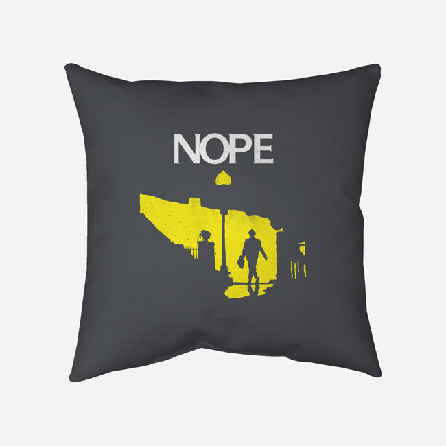 Possessed Nope-None-Removable Cover-Throw Pillow-rocketman_art