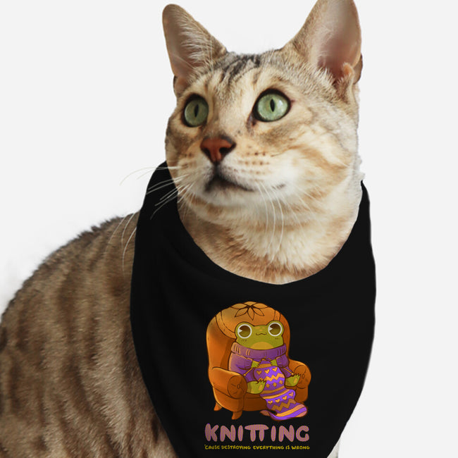 Do Not Destroy Anything-Cat-Bandana-Pet Collar-ricolaa