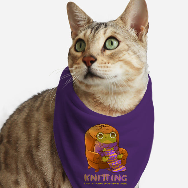 Do Not Destroy Anything-Cat-Bandana-Pet Collar-ricolaa