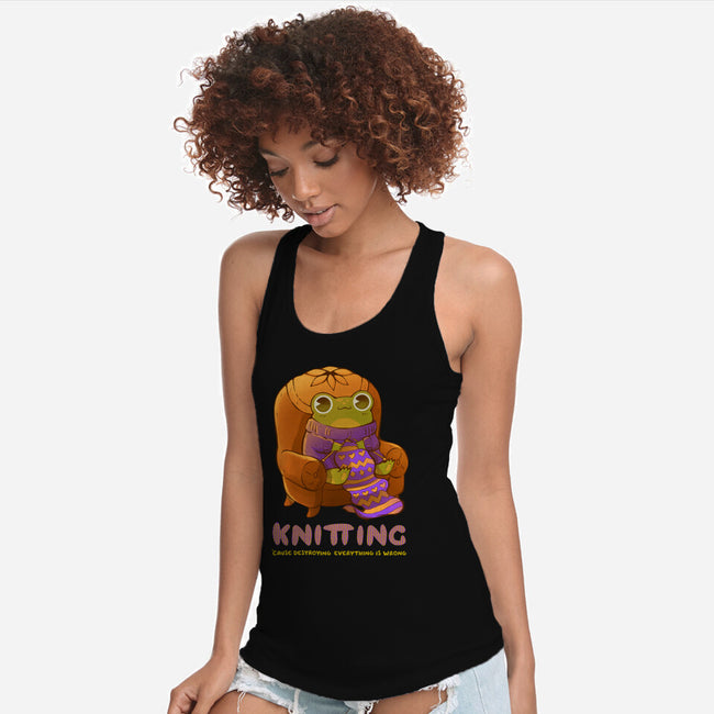 Do Not Destroy Anything-Womens-Racerback-Tank-ricolaa