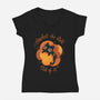 Crochet The Hell Out Of It-Womens-V-Neck-Tee-ricolaa