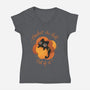 Crochet The Hell Out Of It-Womens-V-Neck-Tee-ricolaa