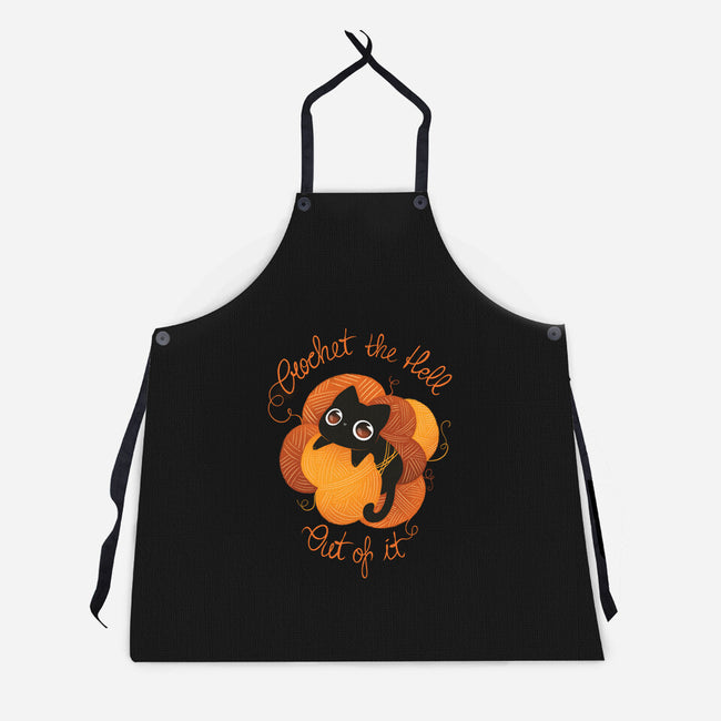 Crochet The Hell Out Of It-Unisex-Kitchen-Apron-ricolaa