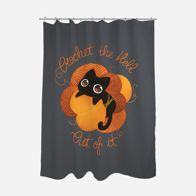Crochet The Hell Out Of It-None-Polyester-Shower Curtain-ricolaa
