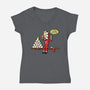 The Great Elfholio-Womens-V-Neck-Tee-Boggs Nicolas