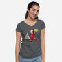 The Great Elfholio-Womens-V-Neck-Tee-Boggs Nicolas