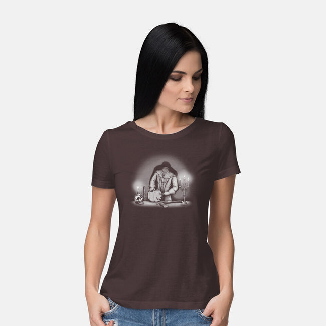 Pumpkin Carver-Womens-Basic-Tee-pigboom