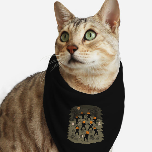 Graveyard Dance-Cat-Bandana-Pet Collar-pigboom