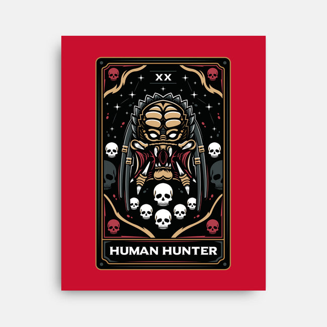 Human Hunter Tarot Card-None-Stretched-Canvas-Logozaste