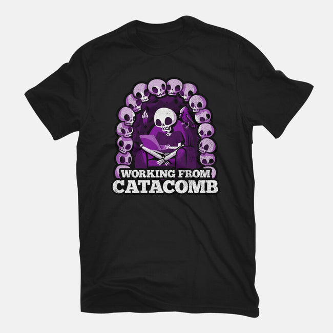 Working From Catacomb-Mens-Basic-Tee-Aarons Art Room