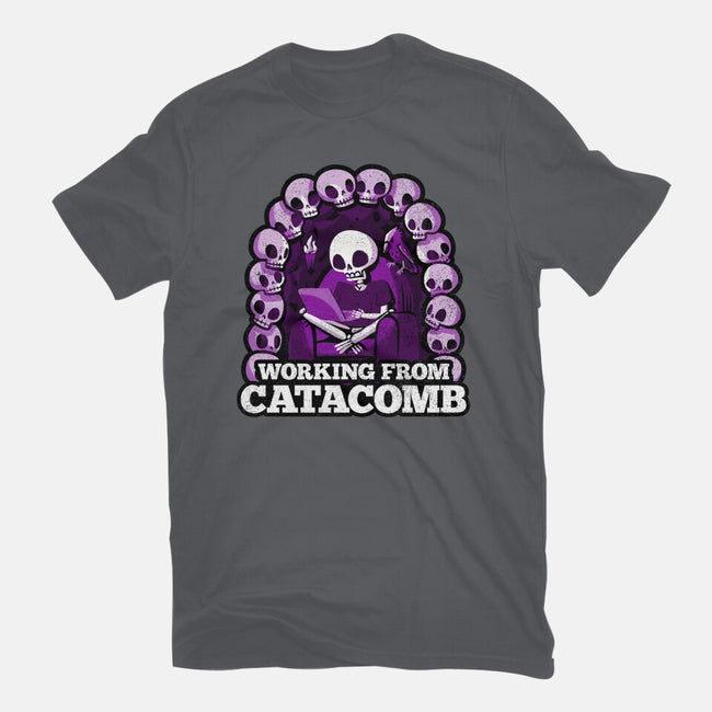 Working From Catacomb-Mens-Basic-Tee-Aarons Art Room