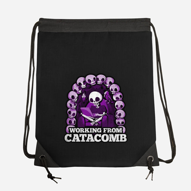 Working From Catacomb-None-Drawstring-Bag-Aarons Art Room