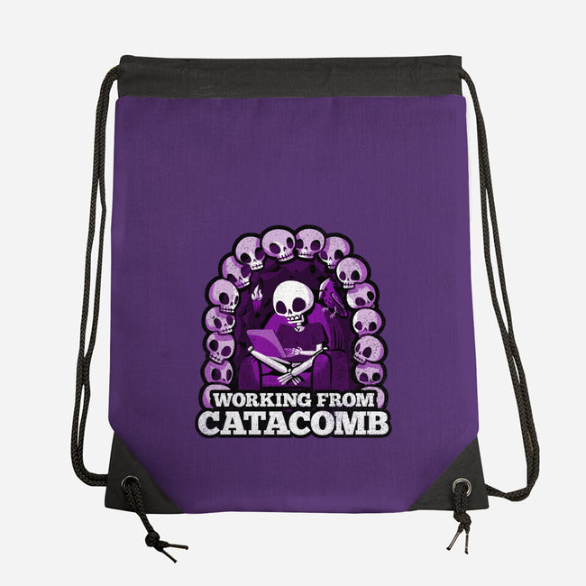 Working From Catacomb-None-Drawstring-Bag-Aarons Art Room