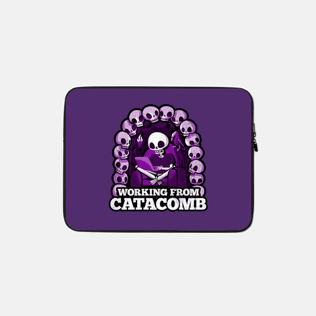 Working From Catacomb-None-Zippered-Laptop Sleeve-Aarons Art Room