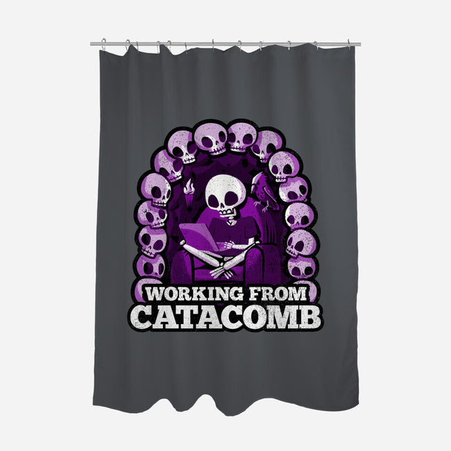Working From Catacomb-None-Polyester-Shower Curtain-Aarons Art Room