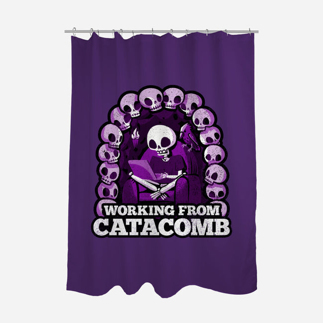 Working From Catacomb-None-Polyester-Shower Curtain-Aarons Art Room