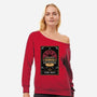 The Pot Tarot Card-Womens-Off Shoulder-Sweatshirt-Logozaste