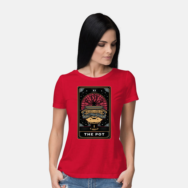 The Pot Tarot Card-Womens-Basic-Tee-Logozaste