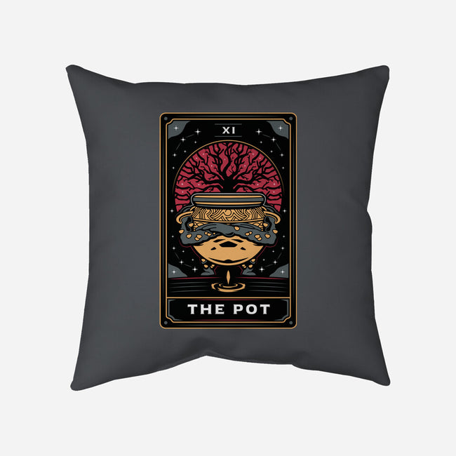 The Pot Tarot Card-None-Non-Removable Cover w Insert-Throw Pillow-Logozaste